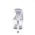 Pleaser Zapato Abierto ADORE-701 Plata Transparente EU-35 / US-5