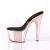 Pleaser Zapato Abierto ADORE-701 Transparente Oro Rosado Claro Metalizado EU-35 / US-5