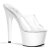 Pleaser Zapato Abierto ADORE-701 Blanco Transparente EU-35 / US-5