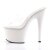 Pleaser Zapato Abierto ADORE-701 Blanco Transparente EU-35 / US-5
