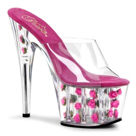 Pleaser Zapato Abierto ADORE-701FL Transparente Rosa...