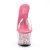 Pleaser Zapato Abierto ADORE-701FL Transparente Rosa Flores EU-35 / US-5