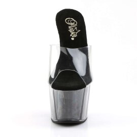 Pleaser Zapato Abierto ADORE-701G Negro Purpurina...