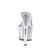 Pleaser Zapato Abierto ADORE-701G Plata Transparente Purpurina EU-35 / US-5