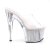 Pleaser Zapato Abierto ADORE-701G Plata Transparente Purpurina EU-35 / US-5