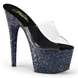 Pleaser Zapato Abierto ADORE-701LG Negro Transparente...