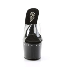 Pleaser Zapato Abierto ADORE-701LS Negro Transparente...