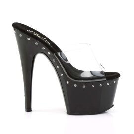 Pleaser Zapato Abierto ADORE-701LS Negro Transparente EU-37 / US-7