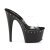 Pleaser Zapato Abierto ADORE-701LS Negro Transparente EU-37 / US-7