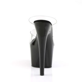 Pleaser Zapato Abierto ADORE-702 Negro Transparente EU-37 / US-7