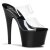 Pleaser Zapato Abierto ADORE-702 Negro Transparente EU-37 / US-7