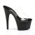Pleaser Zapato Abierto ADORE-702 Negro Transparente EU-37 / US-7