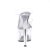 Pleaser Zapato Abierto ADORE-702 Plata Transparente EU-35 / US-5