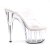 Pleaser Zapato Abierto ADORE-702 Plata Transparente EU-35 / US-5