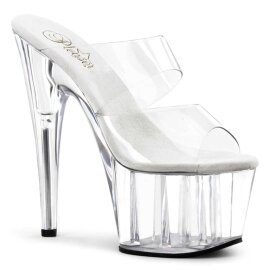 Pleaser Zapato Abierto ADORE-702 Plata Transparente EU-37...