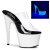 Pleaser Zapato Abierto ADORE-702UV Transparente Blanco-Neón EU-35 / US-5