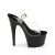 Pleaser Sandalia de Tacón ADORE-708 Negro Transparente EU-35 / US-5