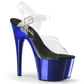 Pleaser Sandalia de Tacón ADORE-708 Transparente...