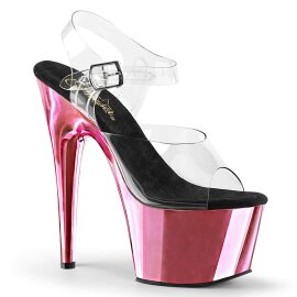 Pleaser Sandalia de Tacón ADORE-708 Transparente...