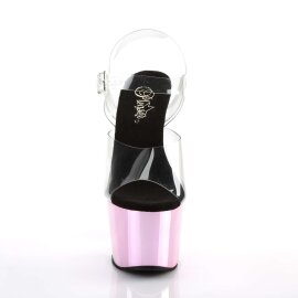 Pleaser Sandalia de Tacón ADORE-708 Transparente...