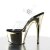 Pleaser Sandalia de Tacón ADORE-708 Transparente Dorado Metalizado EU-35 / US-5
