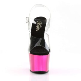 Pleaser Sandalia de Tacón ADORE-708 Transparente...