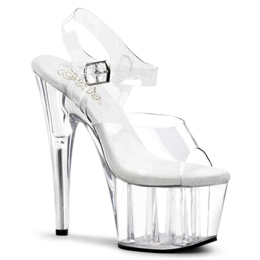 Pleaser Sandalia de Tacón ADORE-708  Transparente EU-40 / US-10
