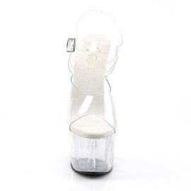 Pleaser Sandalia de Tacón ADORE-708  Transparente EU-37 / US-7