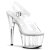 Pleaser Sandalia de Tacón ADORE-708  Transparente EU-37 / US-7