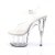 Pleaser Sandalia de Tacón ADORE-708  Transparente EU-37 / US-7