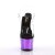 Pleaser Sandalia de Tacón ADORE-708 Transparente Lila Metalizado EU-35 / US-5