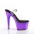 Pleaser Sandalia de Tacón ADORE-708 Transparente Lila Metalizado EU-35 / US-5
