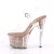 Pleaser Sandalia de Tacón ADORE-708G Transparente Purpurina Oro Rosado Claro EU-41 / US-11