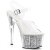 Pleaser Sandalia de Tacón ADORE-708G Plata Transparente Purpurina EU-35 / US-5