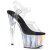Pleaser Sandalia de Tacón ADORE-708HGI Plata Transparente Holograma EU-35 / US-5