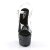 Pleaser Sandalia de Tacón ADORE-708LG Negro Transparente Purpurina EU-35 / US-5