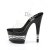 Pleaser Sandalia de Tacón ADORE-708LN Negro Transparente EU-37 / US-7