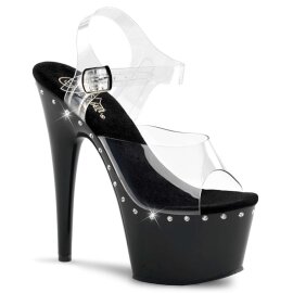Pleaser Sandalia de Tacón ADORE-708LS Negro...