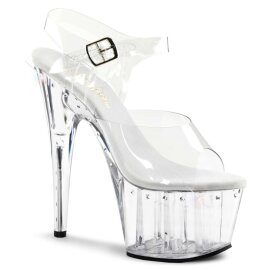 Pleaser Sandalia de Tacón ADORE-708LS Plata...