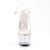 Pleaser Sandalia de Tacón ADORE-708LS Plata Transparente EU-35 / US-5