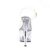 Pleaser Sandalia de Tacón ADORE-708LS Plata Transparente EU-35 / US-5