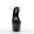 Pleaser Sandalia de Tacón ADORE-708MG Negro Transparente EU-35 / US-5