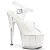 Pleaser Sandalia de Tacón ADORE-708MG Plata Transparente EU-38 / US-8