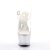 Pleaser Sandalia de Tacón ADORE-708MG Plata Transparente EU-38 / US-8