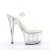 Pleaser Sandalia de Tacón ADORE-708MG Plata Transparente EU-38 / US-8