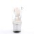 Pleaser Sandalia de Tacón ADORE-708MMG Plata Transparente EU-38 / US-8