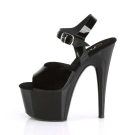 Pleaser Sandalia de Tacón ADORE-708N Negro Poliuretano termoplástico EU-35 / US-5