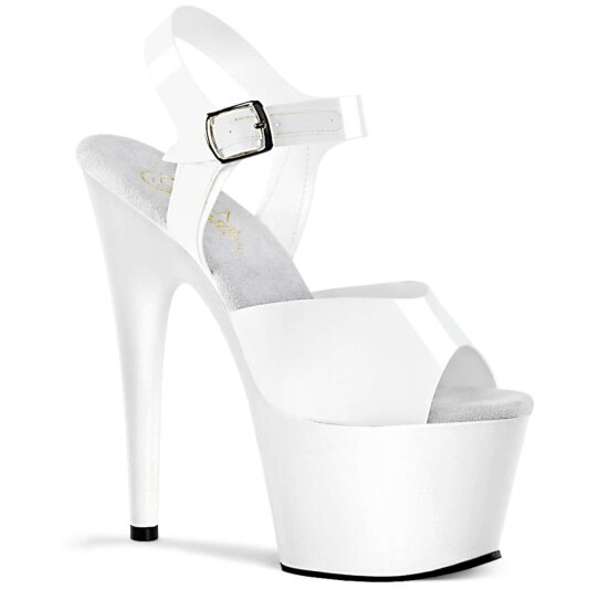 Pleaser Sandalia de Tacón ADORE-708N Blancoi Poliuretano termoplástico EU-37 / US-7