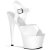 Pleaser Sandalia de Tacón ADORE-708N Blancoi Poliuretano termoplástico EU-37 / US-7