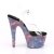 Pleaser Sandalia de Tacón ADORE-708REFL Transparente Estampado Galaxia EU-36 / US-6